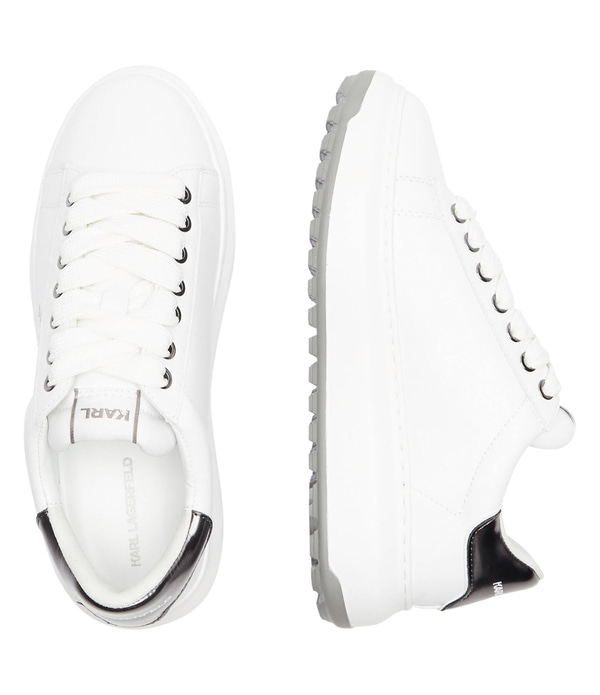 ΠΑΠΟΥΤΣΙΑ SNEAKERS KARL LAGERFELD - 01S WHITE LEATHER/SILVER